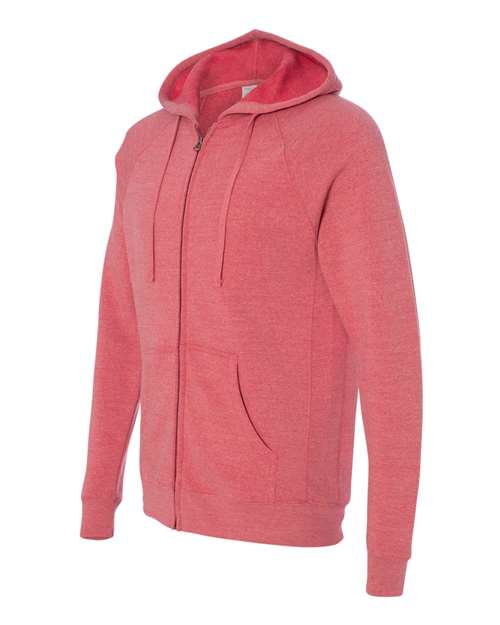 Special Blend Raglan Full-Zip Hooded Sweatshirt | USA Decoration