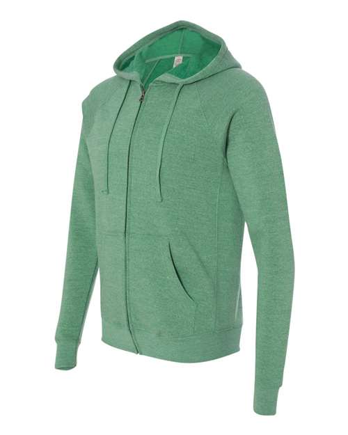 Special Blend Raglan Full-Zip Hooded Sweatshirt | USA Decoration