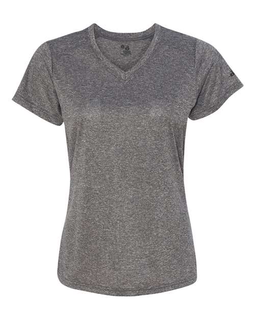 Women's Pro Heather V-Neck T-Shirt | USA Decoration
