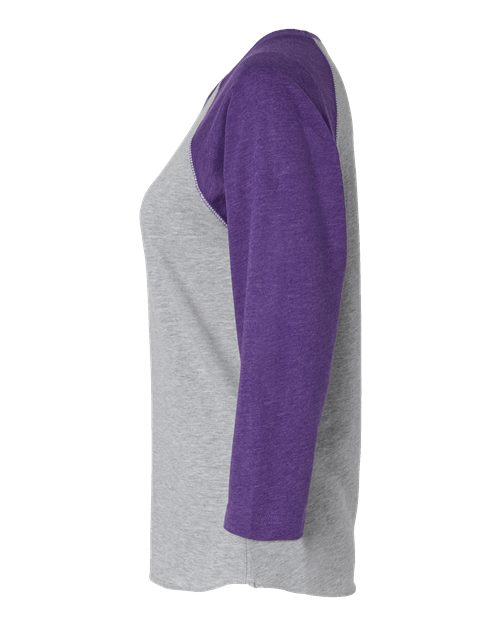 Women's Baseball Fine Jersey Three-Quarter Sleeve Tee | USA Decoration