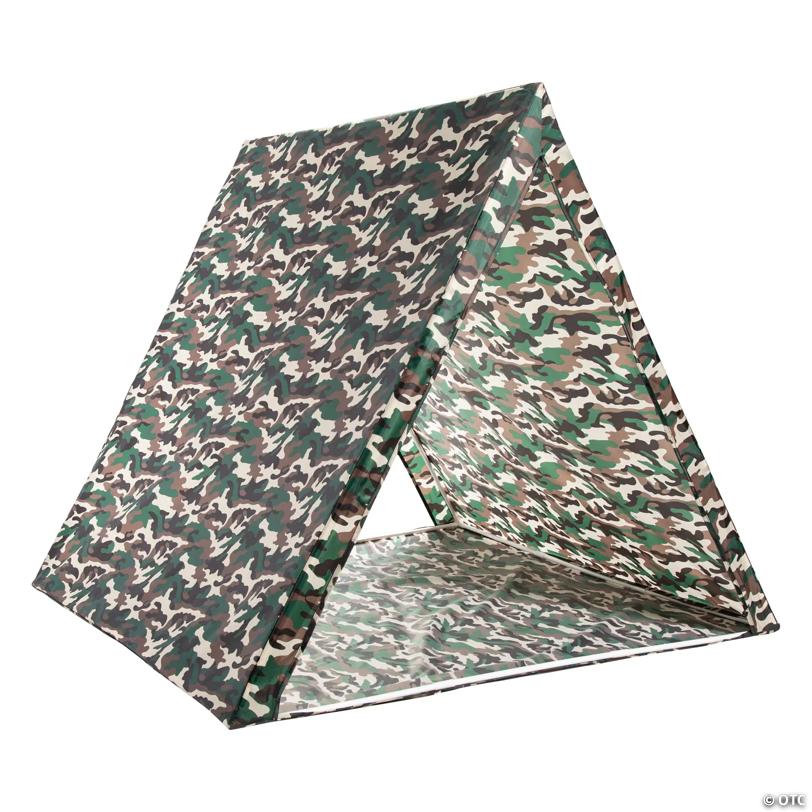 45" x 40" Camouflage Plastic Sleepover Tent with Frame