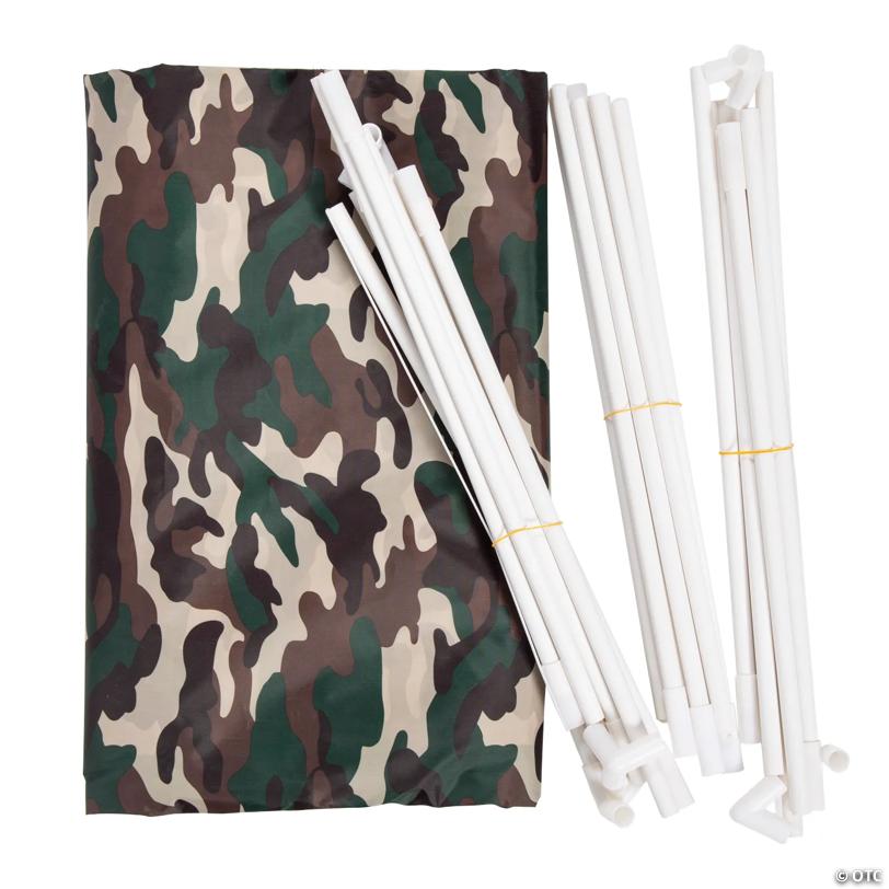 45" x 40" Camouflage Plastic Sleepover Tent with Frame