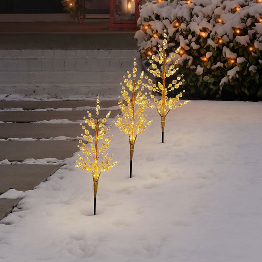 Member's Mark Crystal Bead Pathway Lights, Set of 3 | USA Decoration®