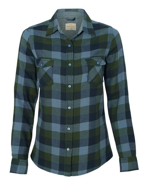 Women's Vintage Brushed Flannel Shirt | USA Decoration