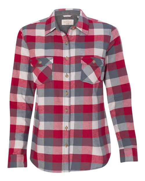 Women's Vintage Brushed Flannel Shirt | USA Decoration