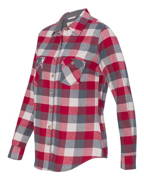Women's Vintage Brushed Flannel Shirt | USA Decoration