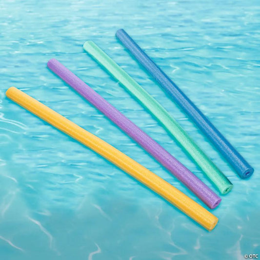 46 1/4" x 2 1/2" Yellow, Purple, Green & Blue Pool Noodles - 24 Pc.