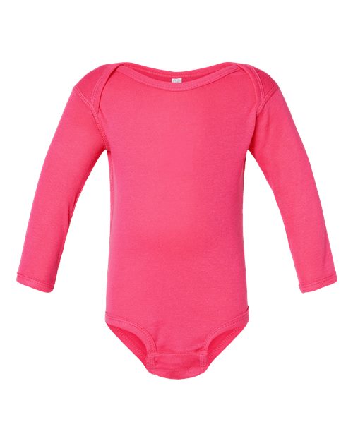 Infant Long Sleeve Baby Rib Bodysuit | USA Decoration