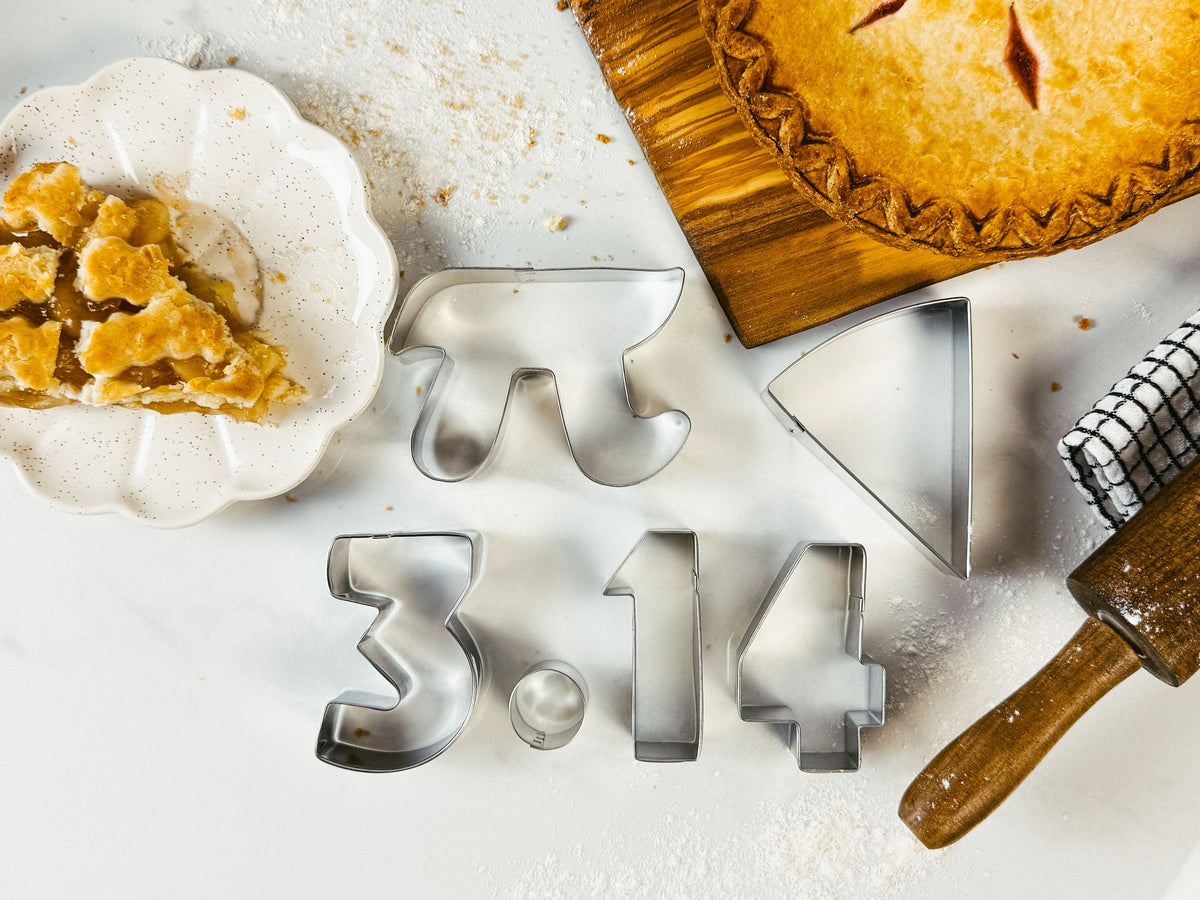Pi day, Pie Day 6 Pc Set HS0570 - Foose Cookie Cutters - USA Tin Plate Steel