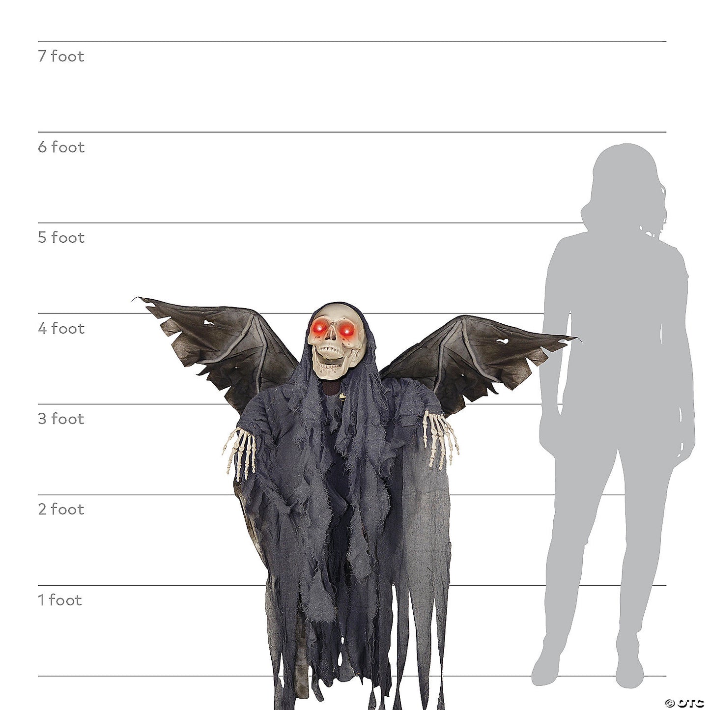 48" Animated Winged Reaper | USA Decoration®
