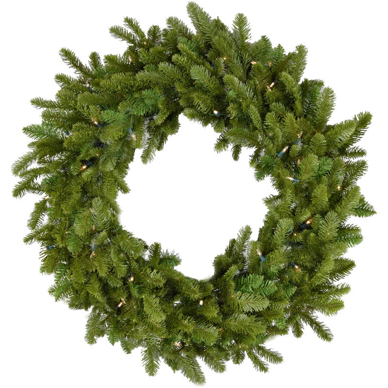 48" pre-lit Christmas wreath with LED lights