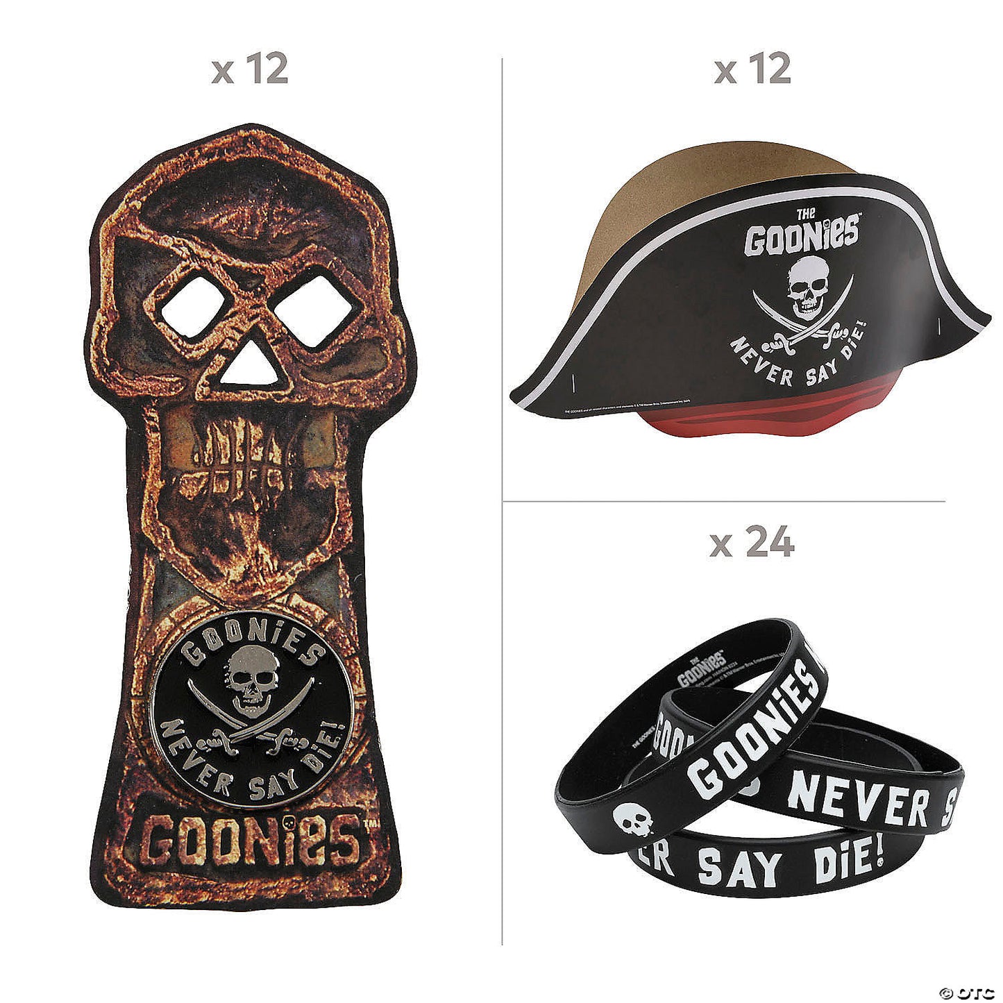 48 Pc. The Goonies™ Party Handout Kit for 12 | USA Decoration®