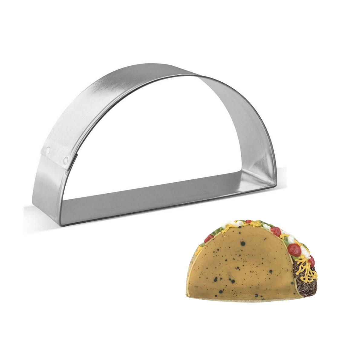 Half Circle / Taco Cookie Cutter 3.75 in B1542