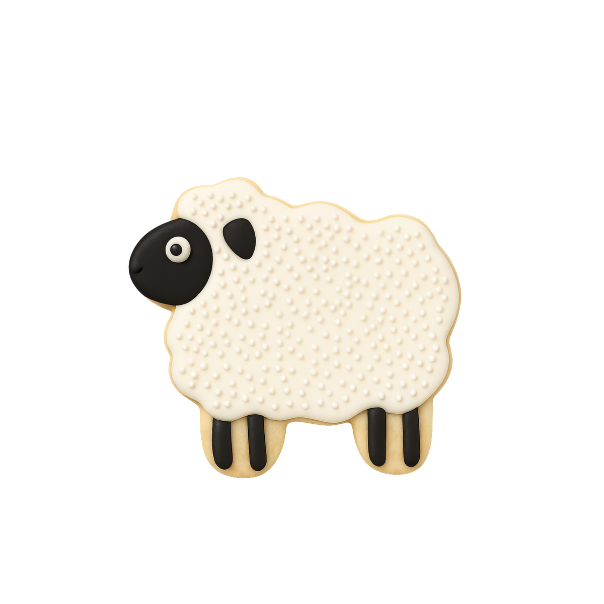 Fluffy Sheep Cookie Cutter 3.75 in B1541