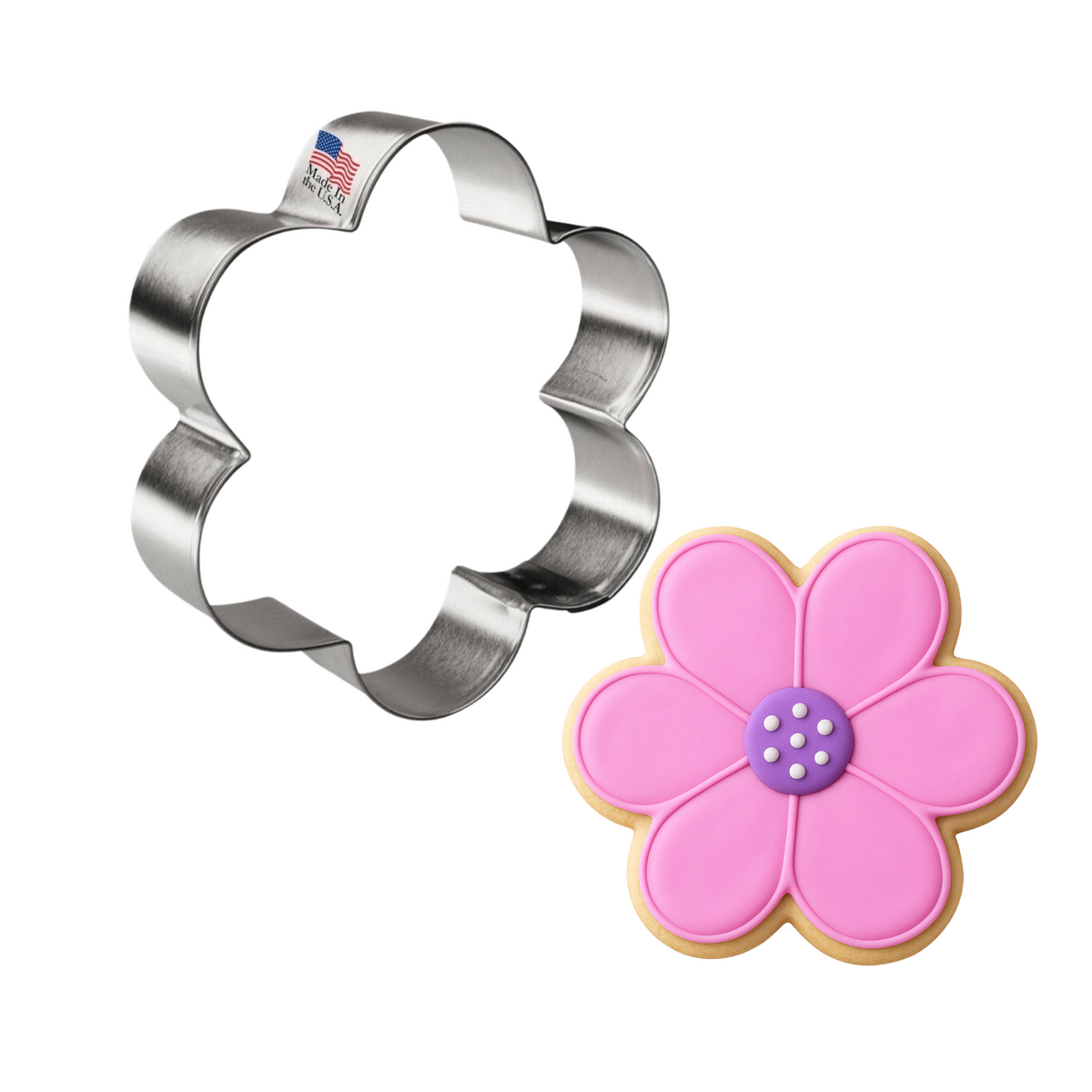 Scallop Flower Cookie Cutter 3.75 in B1103
