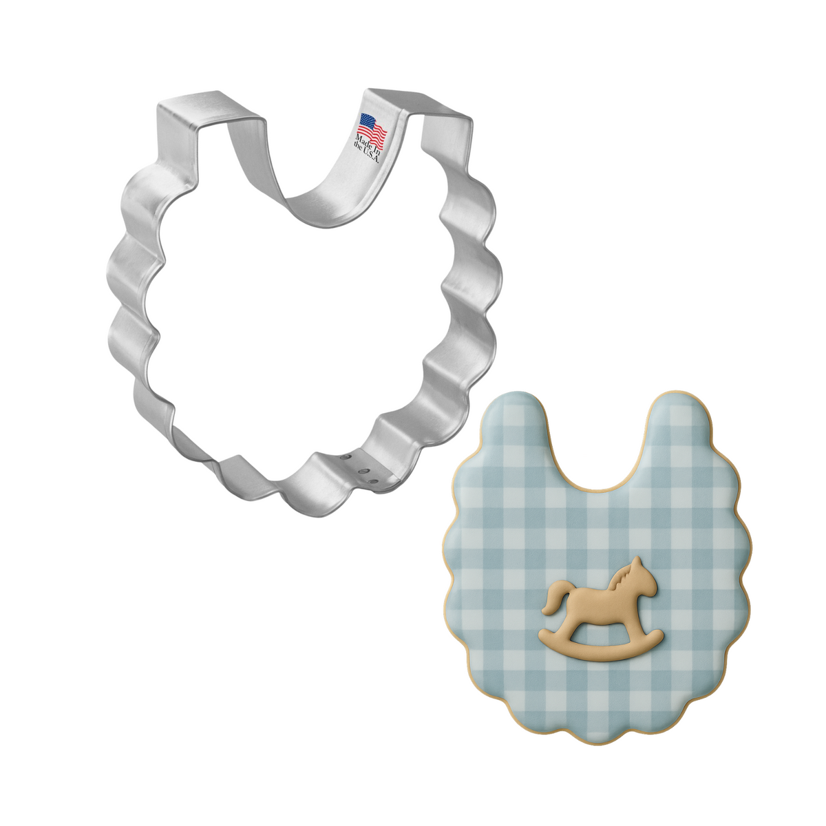 Baby Bib Cookie Cutter 3.25" B1261