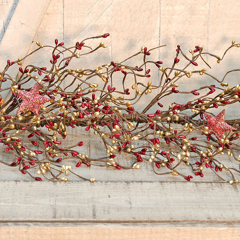31" Pine Vine draped along a holiday mantel