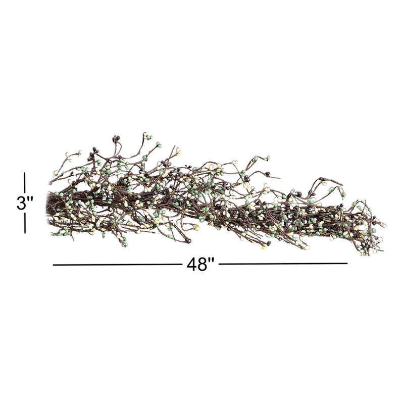 4 ft Artificial Christmas Garland wrapped around a staircase banister