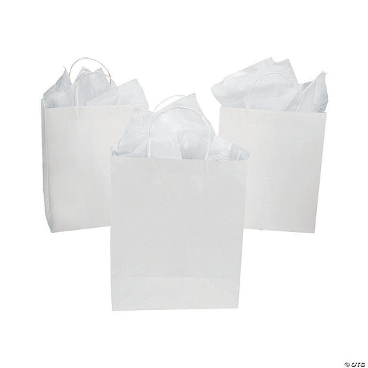 DIY Large White Gift Bags - 12 Pc. halloween