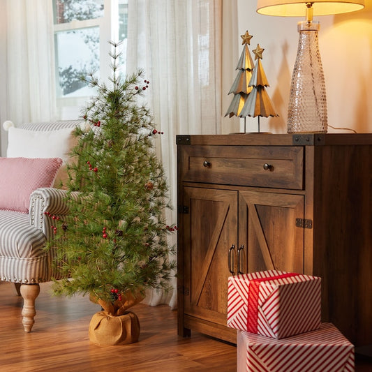 4-ft Cashmere pine Slim Artificial Christmas Tree | USA Decoration®