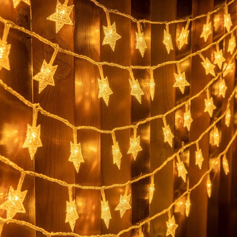 49‘ 100 LED Star String Lights