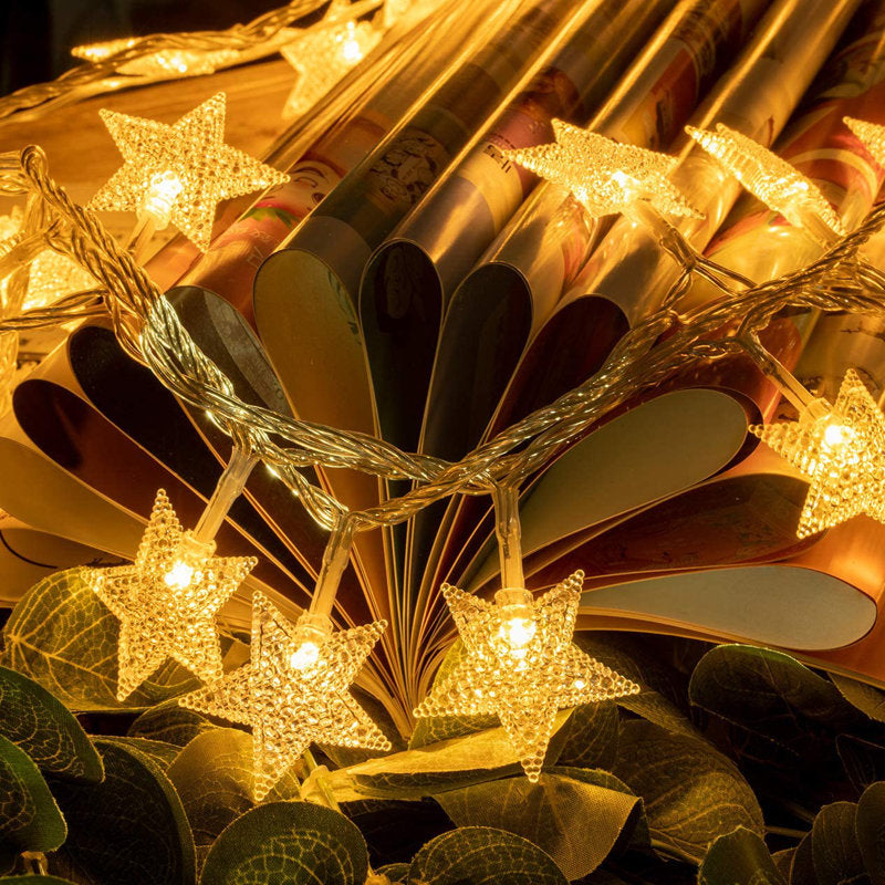 49‘ 100 LED Star String Lights