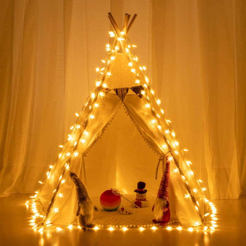 49‘ 100 LED Star String Lights