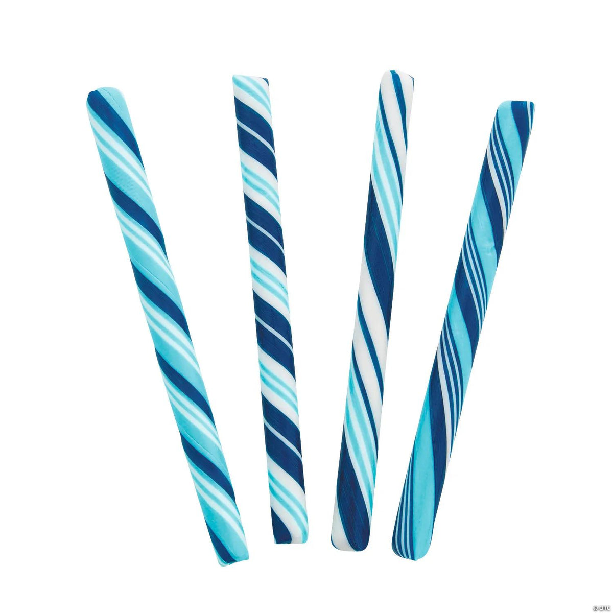 4 1/2" 2 lbs. Winter Blueberry Hard Candy Sticks - 80 Pc.