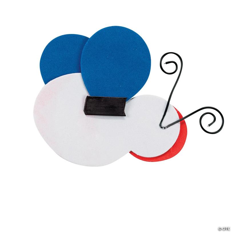 4 1/2" - 5" Patriotic Bug Magnet Foam Craft Kit - Makes 12