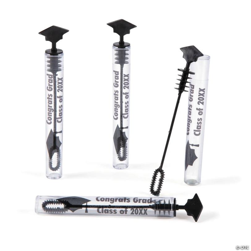 4 1/4" Personalized Mini Graduation Clear Plastic Bubble Tubes - 24 Pc.