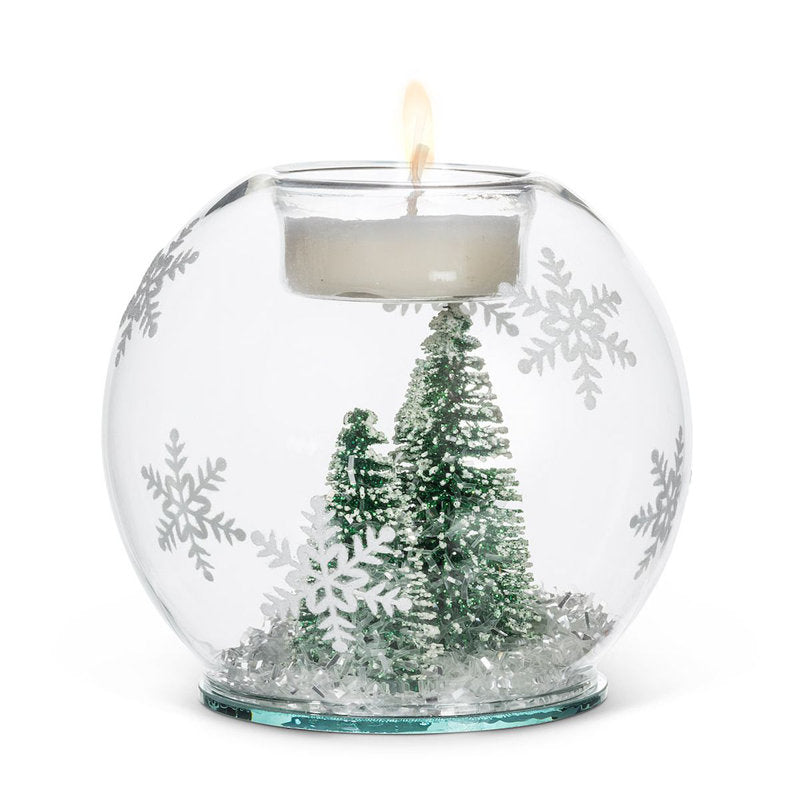 4'' H Glass Tabletop Votive Holder