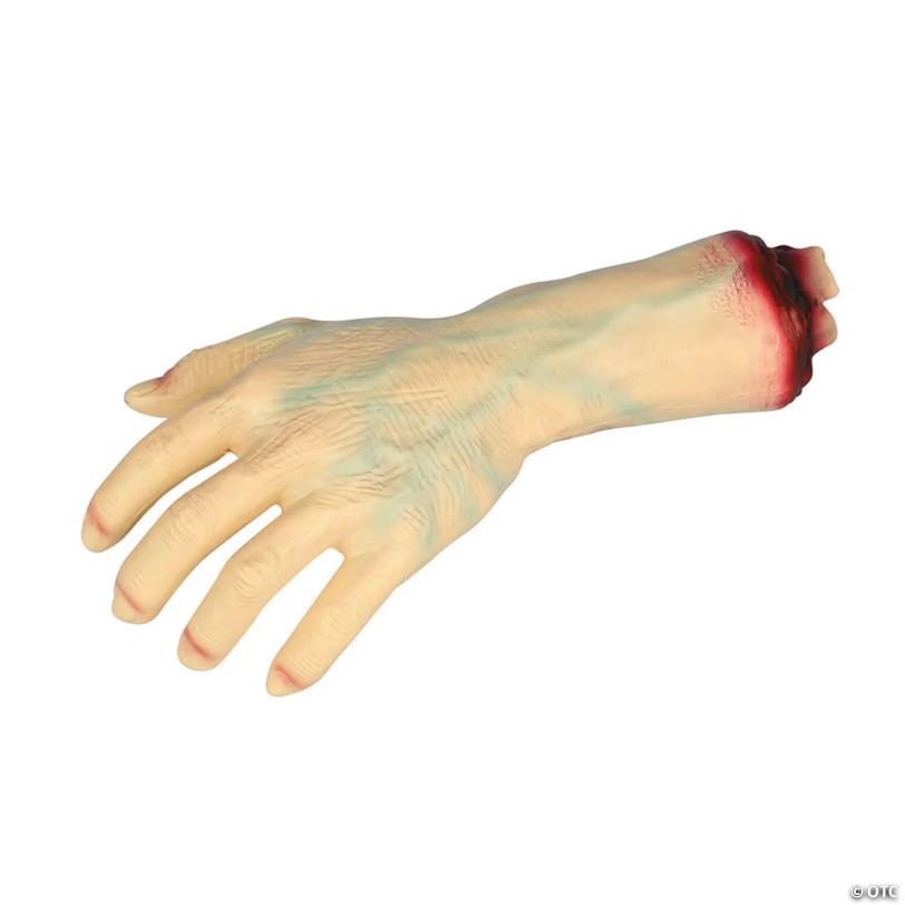 4 3/4" x 10 1/2" Severed Plastic Hand Halloween Tabletop Decoration