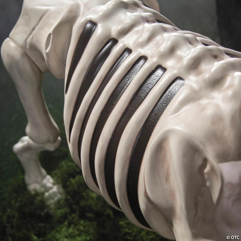 4 Ft. Standing Dog Skeleton Halloween Decoration