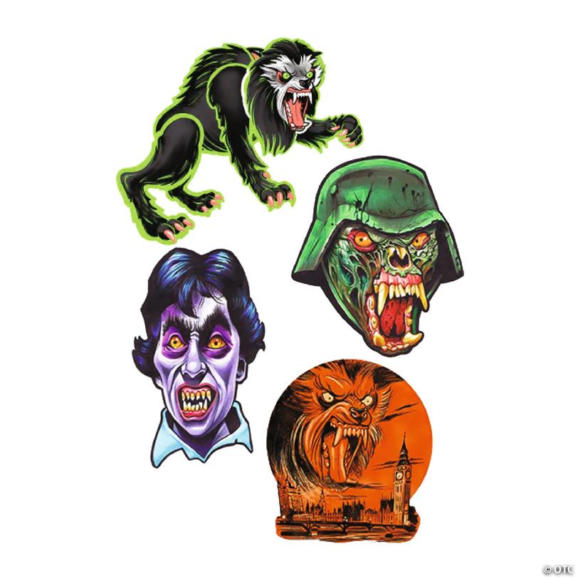 4 Pc. American Werewolf in London™ Series 1 Cutout Wall Decorations