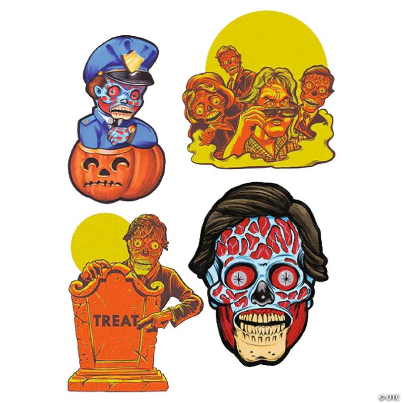 4 Pc. They Live™ Collection Series 1 Cutout Wall Decorations