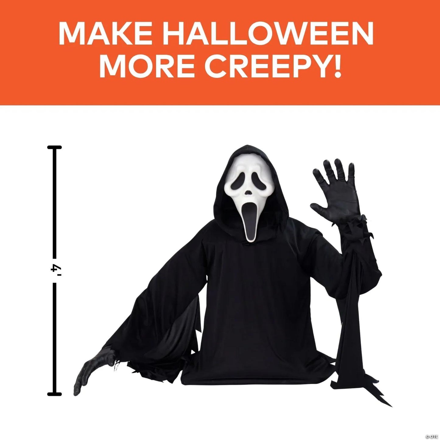 4 ft Ghost Face Waving Grave Breaker™ Halloween Decoration