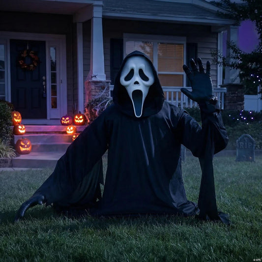 4 ft Ghost Face Waving Grave Breaker™ Halloween Decoration
