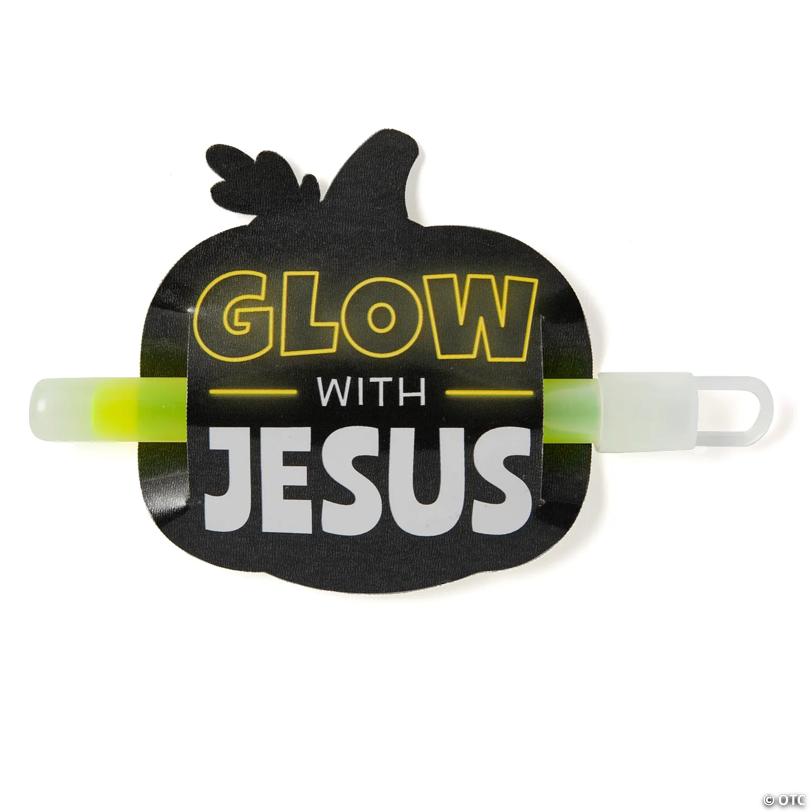 4" x 3 3/4" Bulk 50 Pc. Religious Glow with Jesus Glow Sticks