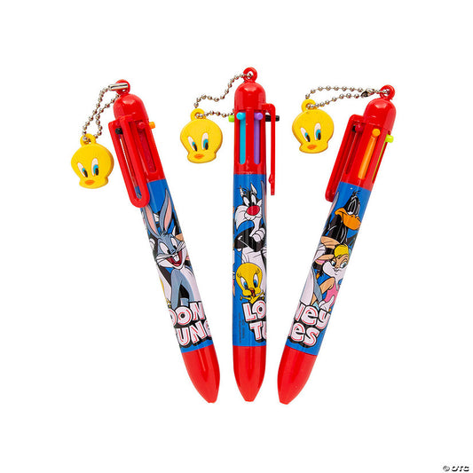 Per Dozen: 5 1/2" Looney Tunes™ Shuttle Pens with Tweety Bird Charm - 12 Pc. | USA Decoration®