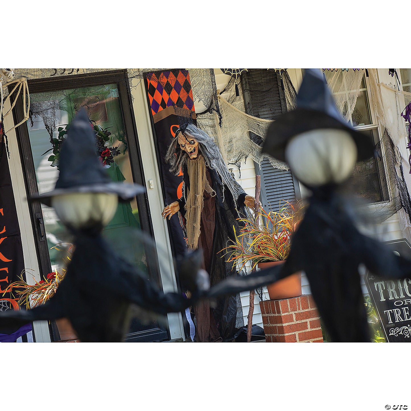 5 Ft. Animated Standing Witch Halloween Decoration | USA Decoration®