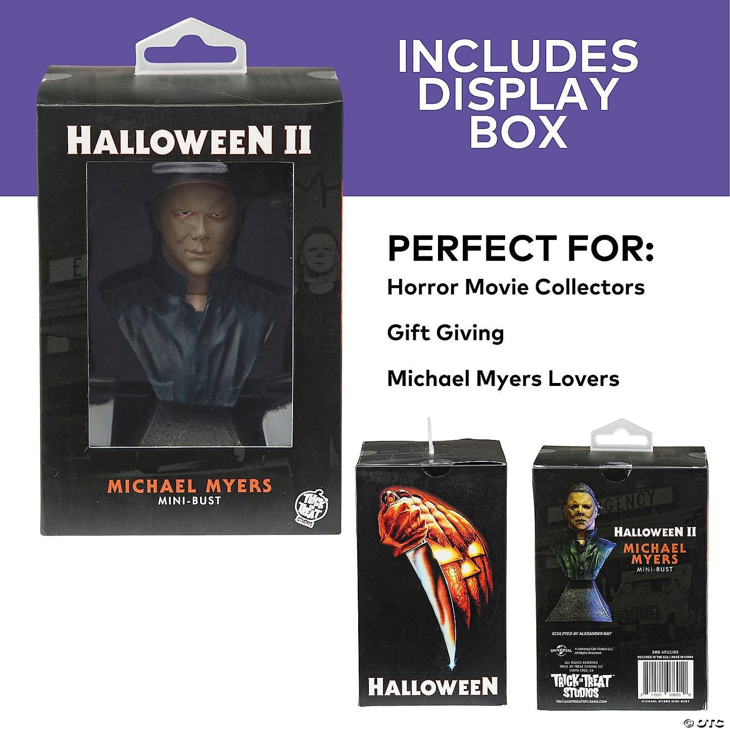 5" Halloween II™ (1981) Michael Myers Collectible Mini Bust Decoration | USA Decoration®