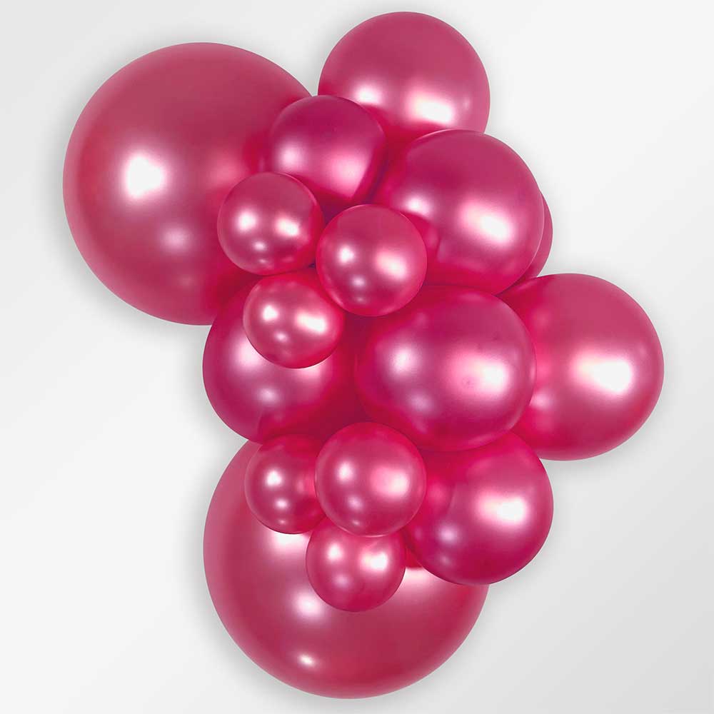 Latex Balloons 5 Inch Metallic Fuchsia