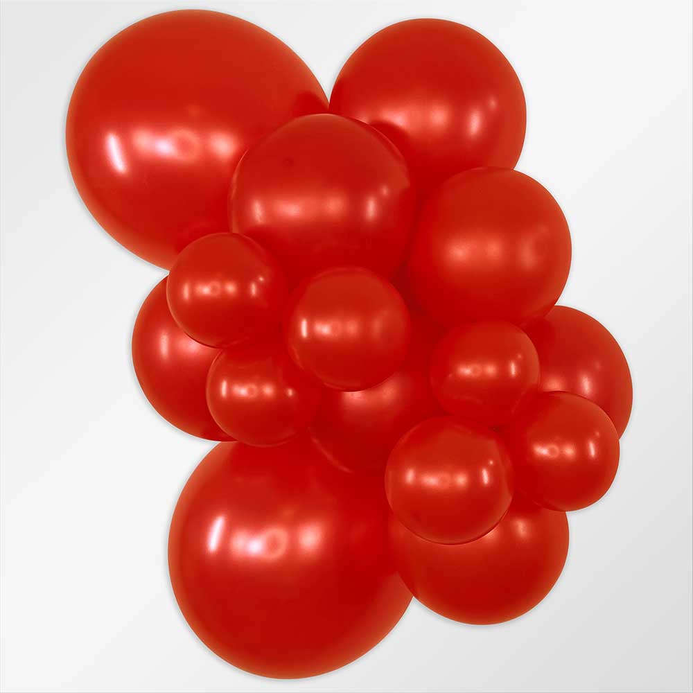 Latex Balloons 5 Inch Metallic Red
