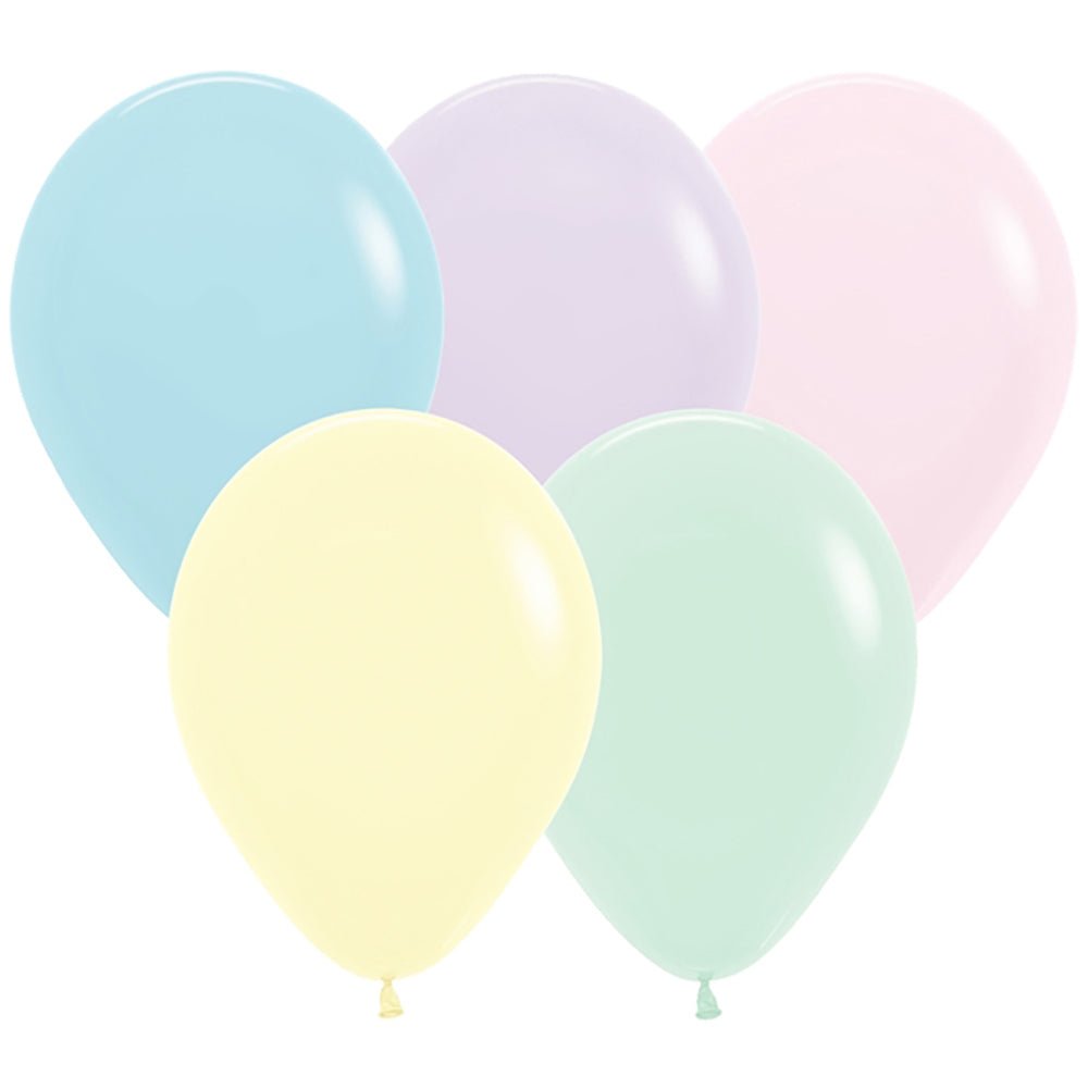 Latex Balloons 5 Inch Pastel Matte Assorted