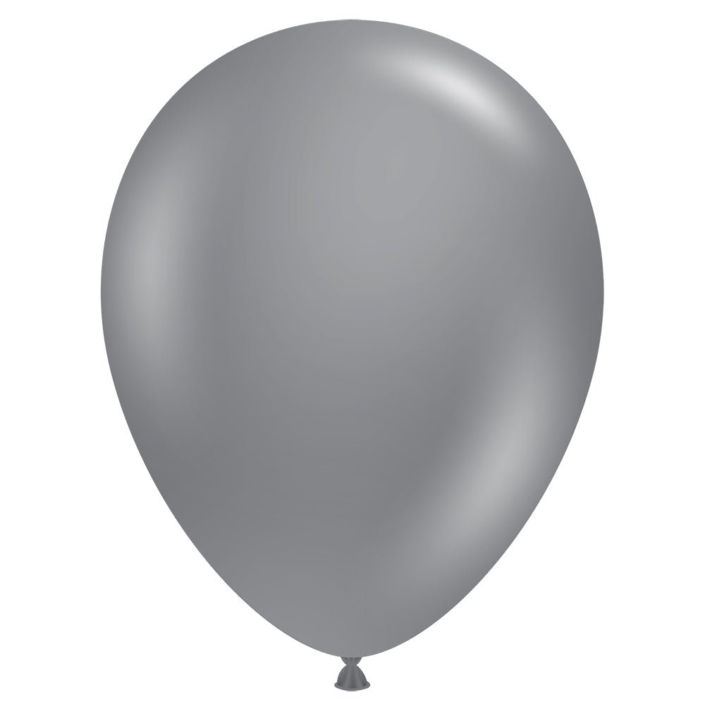 Latex Balloons 5 Inch TUFTEX Gray Smoke