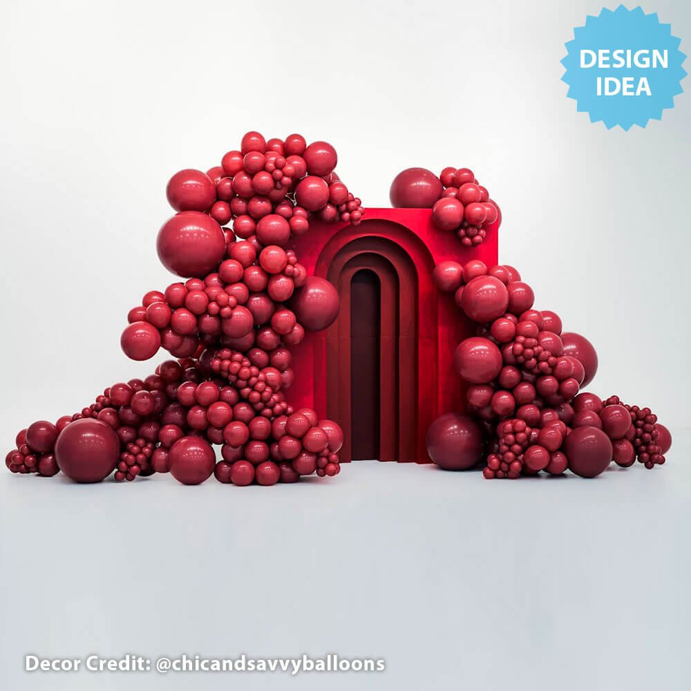 Latex Balloons 5 Inch TUFTEX Samba Burgundy