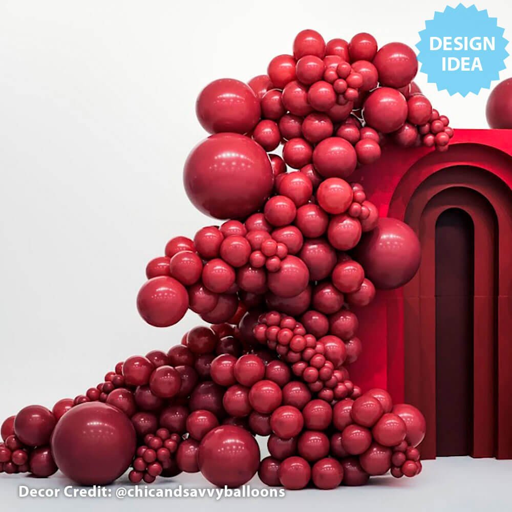 Latex Balloons 5 Inch TUFTEX Samba Burgundy