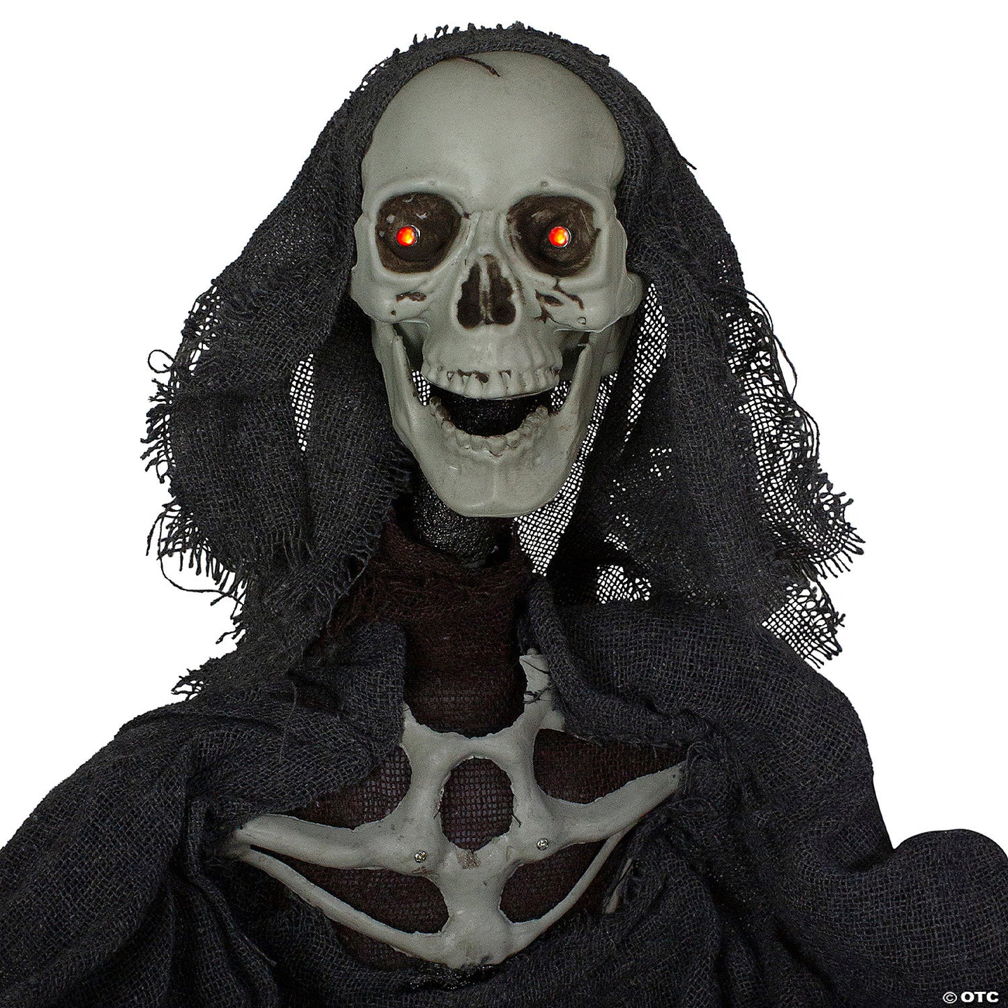 50" Animated Hanging Winged Grim Reaper with LED Eyes Halloween Decoration | USA Decoration®