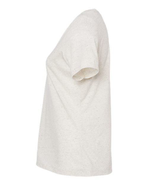 Women's Relaxed Triblend Short Sleeve V-Neck Tee | USA Decoration