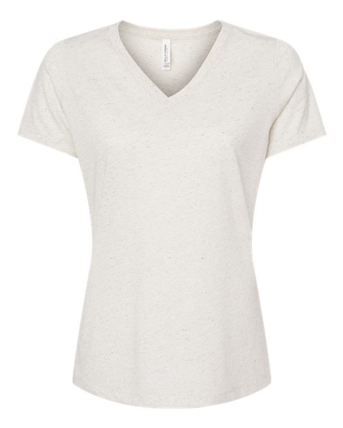 Women's Relaxed Triblend Short Sleeve V-Neck Tee | USA Decoration